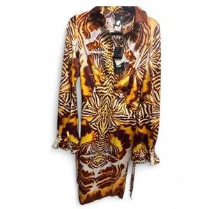 Just Cavalli Vibrant Patterned Dress